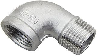 UP100 2PCS 1/2″ Male and Female 90 Degree Elbow Homebrew Stainless Pipe Fitting Tube