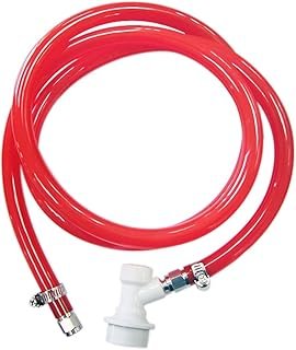 PERA 5/16″ Ball Lock line Assembly, MFL Liquid Disconnect with 5ft Gas line for Home Brewing