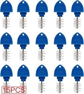 15 Pack Beer Tap Plug Brush, Beer Faucet Brush Plugs,Beer Faucet Tap Cleaning Plug (Blue)