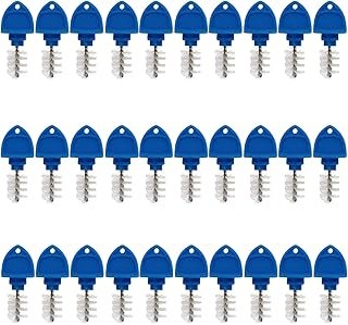 Beer Plugs Tap Brush,30 Pack Beer Faucet Tap Cleaning Plug Hygiene Brush for Draft Beer Faucet Cap (Blue)