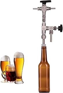 Stainless Steel Beer Bottle Filler, Counter Pressure Bottling Equipment Beer Gun Home Brew Filler CO2 Kit for Beer & Wine