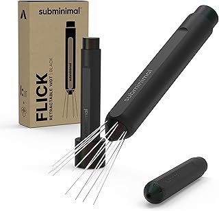Subminimal Flick WDT Espresso Distribution Tool – Stirrer Tool for Barista-Grade Precision Brewing – Barista Tamper with R…
