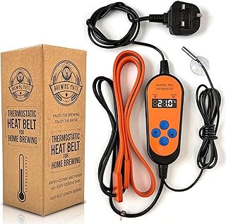 Brewing Mate Thermostatic Home Brew Heat Belt – Equipment for Beer and Wine Fermentation Temperature Control (Thermostatic)