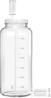 Absovetu 7.6 Litre Large Fermentation Jar with Airlock – Fermentation Glass Fermentation Jars Sourdough Starter Set for Ki…