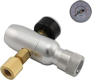 Homebrew Kegging Premium Regulated CO2 Charger Kit Mini Gas Regulator 3/8″ Thread 60PSI 150PSI Beer Kegerator(150psi)